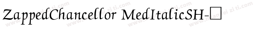 ZappedChancellor MedItalicSH字体转换